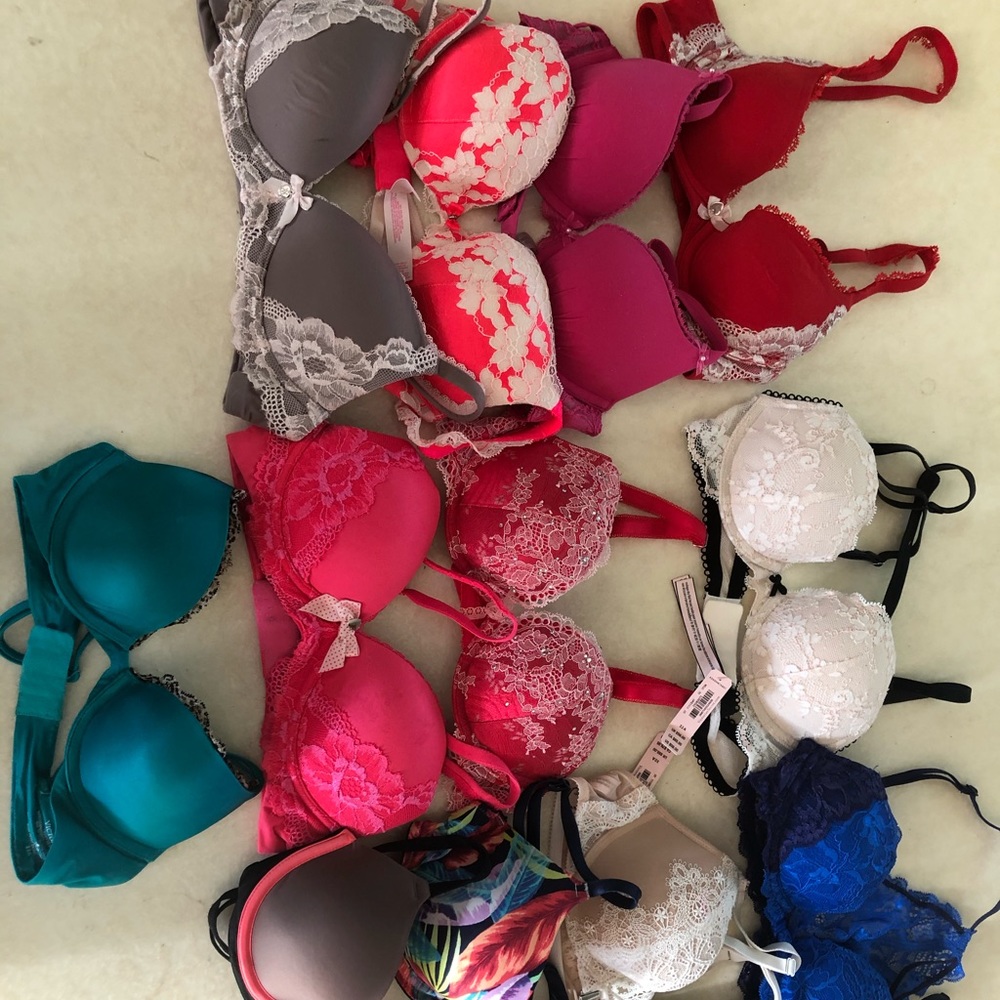 Victoria Secret and Pink Bras 32A
